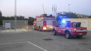 Prima Partenza Vigili del Fuoco Brindisi [upl. by Hugo]