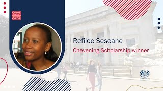 Refiloe Seseane Chevening Scholarship winner [upl. by Enelhtak847]