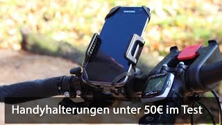 Fahrrad Handyhalterungen unter 50€ im Test [upl. by Attiuqehs]