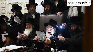 Viznitz Rebbe Davening In Viznitz on the Tzemach Tzadiks Yahrtzeit [upl. by Munster]