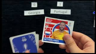 Euro2024 Group F predictions GEOPOR unboxing topps stickers stickercollection [upl. by Cinimmod]