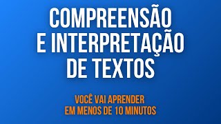 COMPREENSÃO E INTERPRETAÇÃO DE TEXTOS [upl. by Eednus]