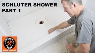 Schluter Shower Installation Part 1  Planning and Pan Prep  by Home Repair Tutor [upl. by Whall]