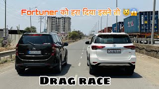 FORTUNER vs XUV 5OO drag race  कोई किसीसे कम नही है 💀 [upl. by Mccallion]