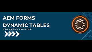 Adobe Experience Manager Forms  Dynamic Tables [upl. by Yellas]