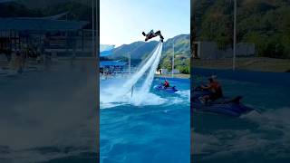 Flyboard ride is so fun 😎😘👍 Backflip flying flyboard adventure [upl. by Kirven]