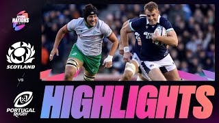 HIGHLIGHTS  SCOTLAND V PORTUGAL  AUTUMN NATIONS SERIES [upl. by Atrim]