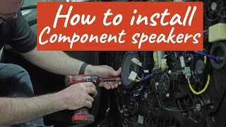 How to install component car speakers  Crutchfield [upl. by Daukas]