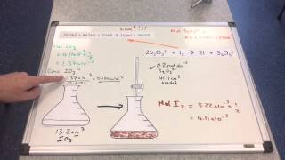 Thiosulfate Titrations 2 [upl. by Ydurt]