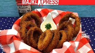 Majkl Express Nejchutnější Onion Rings recept cibulové kroužky recept [upl. by Malena819]