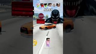 Help Me Get My Crush Attention In A Car Brake Test Challenge 😥🚗 shorts beamngdrive [upl. by Brock]