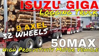 Isuzu Giga CSeries 8x4 Logging Truck 50MAX High Productivity Motor Vehicle HPMV [upl. by Ellyn219]