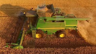 Combine Harvester at work Compilation [upl. by Ainollopa]