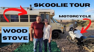 ULTIMATE COLD WEATHER SKOOLIE  Recirculating Shower DIY  Retired Couples Build [upl. by Lezned289]