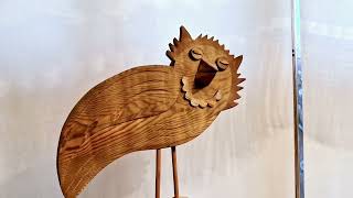 Сова woodcarvers wood woodworking sculpture резьбаподереву арт [upl. by Henley]