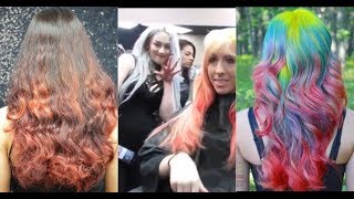 Rainbow Mermaid Hair  Vlog [upl. by Gunner]