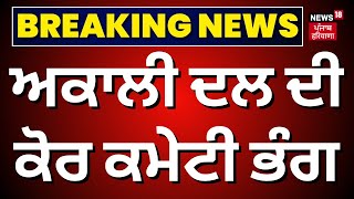 Sukhbir Badal ਨੇ Akali Dal ਦੀ ਕੋਰ ਕਮੇਟੀ ਕੀਤੀ ਭੰਗ  Akali Dal Core Committee Dissolved News18 Punjab [upl. by Icnan]