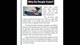 Facts and Figures Unit 2 Lesson 1 Why Do We Yawn [upl. by Citarella]