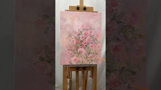 Flowers always give people a warm feeling artist oilpaintingoncanvas flowers [upl. by Vedi]