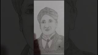 C V Raman Drawing  Step by step  How to draw  shorts science art viralvideo drawing [upl. by Eniamrehc]