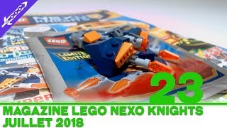 DÉCOUVERTE Magazine LEGO Nexo Knights 23  Juillet 2018 FR [upl. by Ngo]