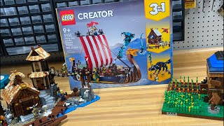 LEGO Viking Ship and the Mudguard Serpent Live Build Pt1 [upl. by Uhthna219]