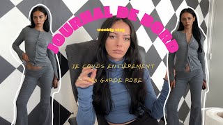 🍒 WEEKLY VLOG  Je couds entièrement ma garde robe  semaine 1 🍒 [upl. by Eniledam153]