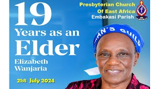 Elder Elizabeth Wanjaria Retirement Service 21st July 2024  PCEA Syokimau Church PART 2 [upl. by Pembrook]