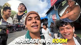 Massage in a room 🤫 with friends 😂yogeshsharma vlogs [upl. by Aicala]