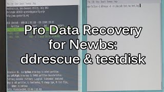 Data Recovery Tutorial  Getting started with DDRescue and TestDisk [upl. by Adnimra23]