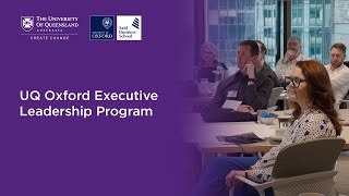 UQ Oxford Executive Leadership Program [upl. by Eila]