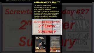 SS27 The Screwtape Letters  2nd Letter SUMMARY shorts cslewis [upl. by Ro]