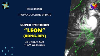 Press Briefing Super Typhoon LeonPH at 11 AM  October 30 2024  Wednesday [upl. by Felecia762]