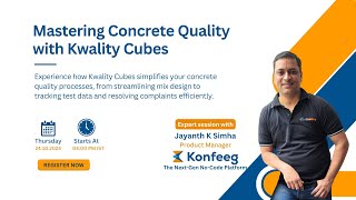 Webinar Revolutionize Your Concrete Quality Processes with Kwality Cubes [upl. by Inafets]