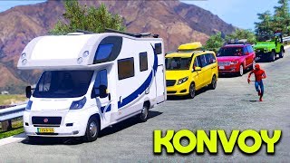 Karavan Arabalar ile Konvoy Yapıp Tatile Gidiyoruz  GTA 5 [upl. by Etienne881]