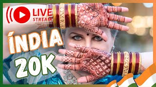 LIVE  CELEBRANDO 20 MIL INSCRITOS COM VOCÊ BRASILEIRA NA ÍNDIA 🇮🇳 [upl. by Jenilee]