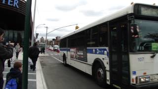 Orion V Barclays Center BusBridge Shuttle leaving Flatbush Avenue and Atlantic Avenue 11112 [upl. by Nagle]