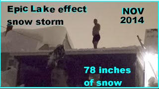 EPIC BUFFALO SNOW STORM ROOF JUMPING [upl. by Kenrick199]