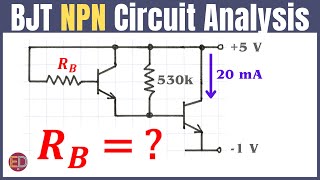 NPN Circuit DC Analysis Solved Problem Darlington Pair [upl. by Assetal]