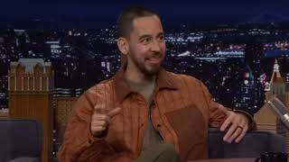 Mike Shinoda reacts to running into the mic stand during live performance [upl. by Araiek727]