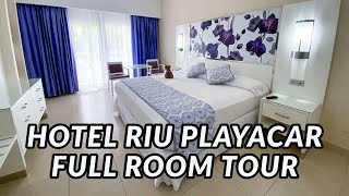 HOTEL RIU PLAYACAR  FULL ROOM TOUR  Playa Del Carmen Mexico [upl. by Dlaniger]