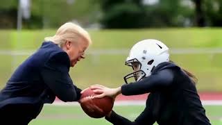 AI Trump and Kamala Fight for Control of American Football [upl. by Grosz741]