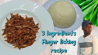 Authentic 3ingredients Omena recipe  Cook with me Africas Cheapest Sea food  How to cook omena [upl. by Ykcir]