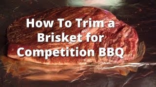 Trimming a Brisket for Competition BBQ  How To Trim a Beef Brisket [upl. by Ratcliff200]