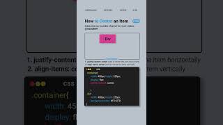 How to Centre a Div easily  CSS Tips and Tricks css coding shorts cssshorts webdesign html [upl. by Liw]