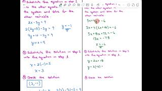 MAT151  Section 121b  Solving a System of Linear Equations Using Substitution [upl. by Anrym]