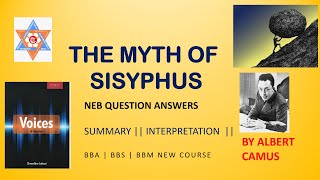 The Myth of Sisyphus by Albert Camus summary in Nepali BBABBSBBM VOICES THE MYTH OF SISYPHUS [upl. by Llehsyar]