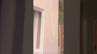 Drywall finishers on wallssatisfying drywallfinisher [upl. by Adnelg]