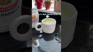 Easy Matcha Latte🌱 matcha matchalatte asmrfood youtubefood shorts veganrecipes drinks [upl. by Aan]