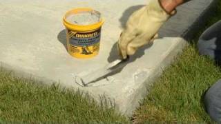 How to Make Thin Repairs to Damaged Concrete with QUIKRETE® [upl. by Sarad]